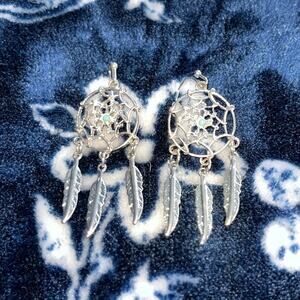 Authentic Handmade Navajo Indian Dream Catcher Earrings